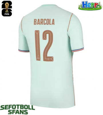 Frankrike Bradley Barcola #12 Bortatröja VM 2026 Kortärmad